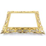 Modern Florentine style giltwood frame fitted with a mirror, aperture 72cm x 50cm