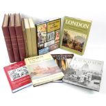 Collection of books mainly on the subject of London, to include Microcosm of London