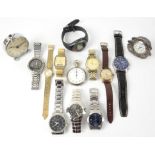 Selection of mixed wristwatches, including a vintage Allaine and a ladies vintage Vendome,