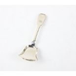 Newcastle silver Georgian Caddy spoon with flared scoop design 1810