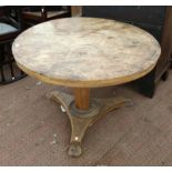 Julian Chichester round 'Dakota' dining table, labelled 'Dakota round table' under the top,