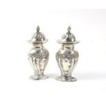 Pair of silver pipettes Birmingham 1906