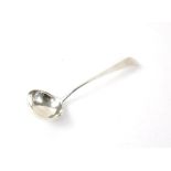 Georgian silver sauce ladle London 1796