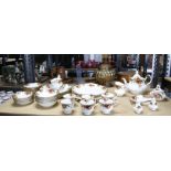 Royal Albert "Old Country Roses" tea service for six, comprising 6 dinner plates 26cm, 6 bowls 16cm,