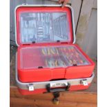 Tengtools portable case including screwdrivers, sockets, plyers