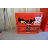 Tengtools - red metal tool top box unit with 9 draws (all with tools included)
