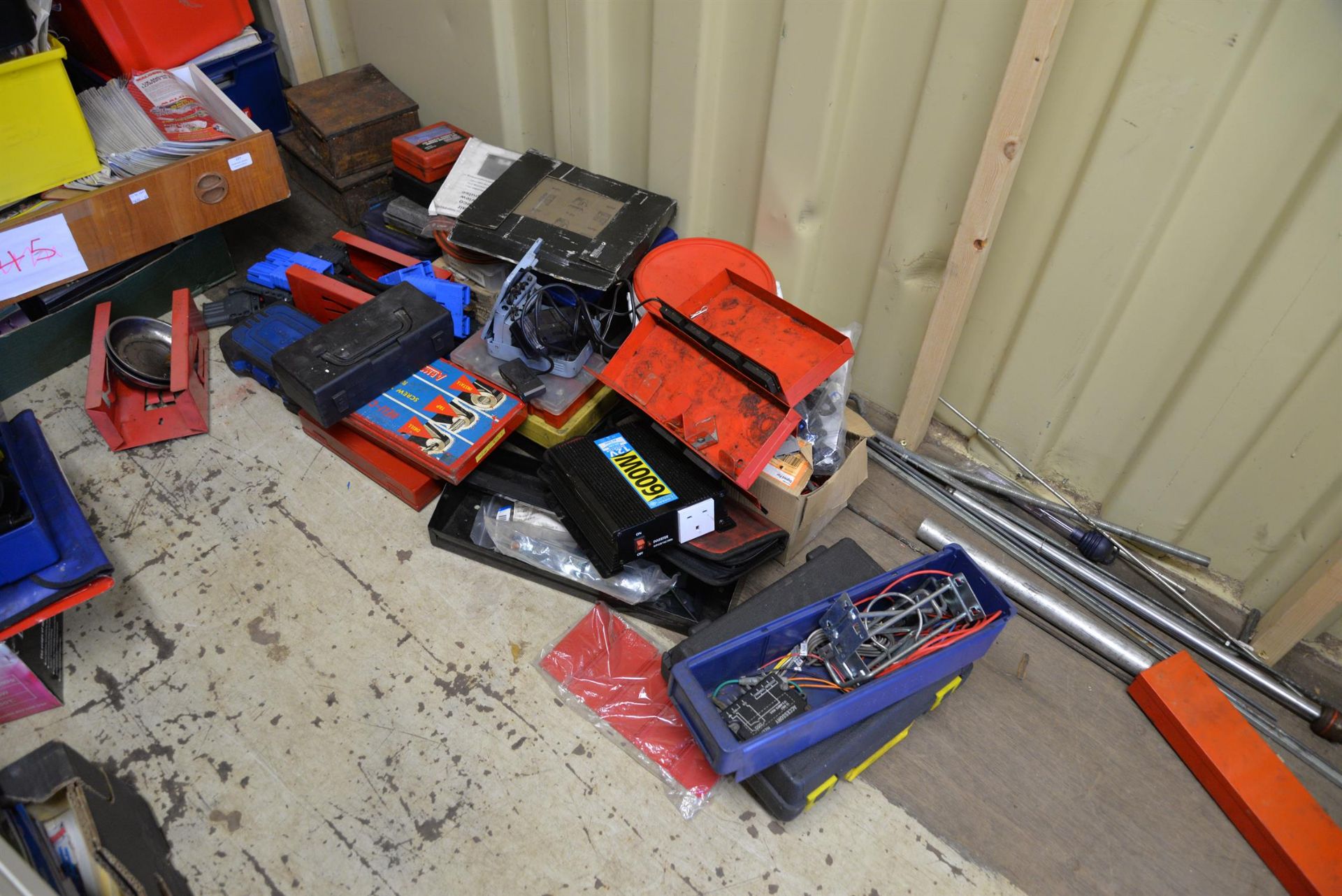 Mixture of garage equipment.