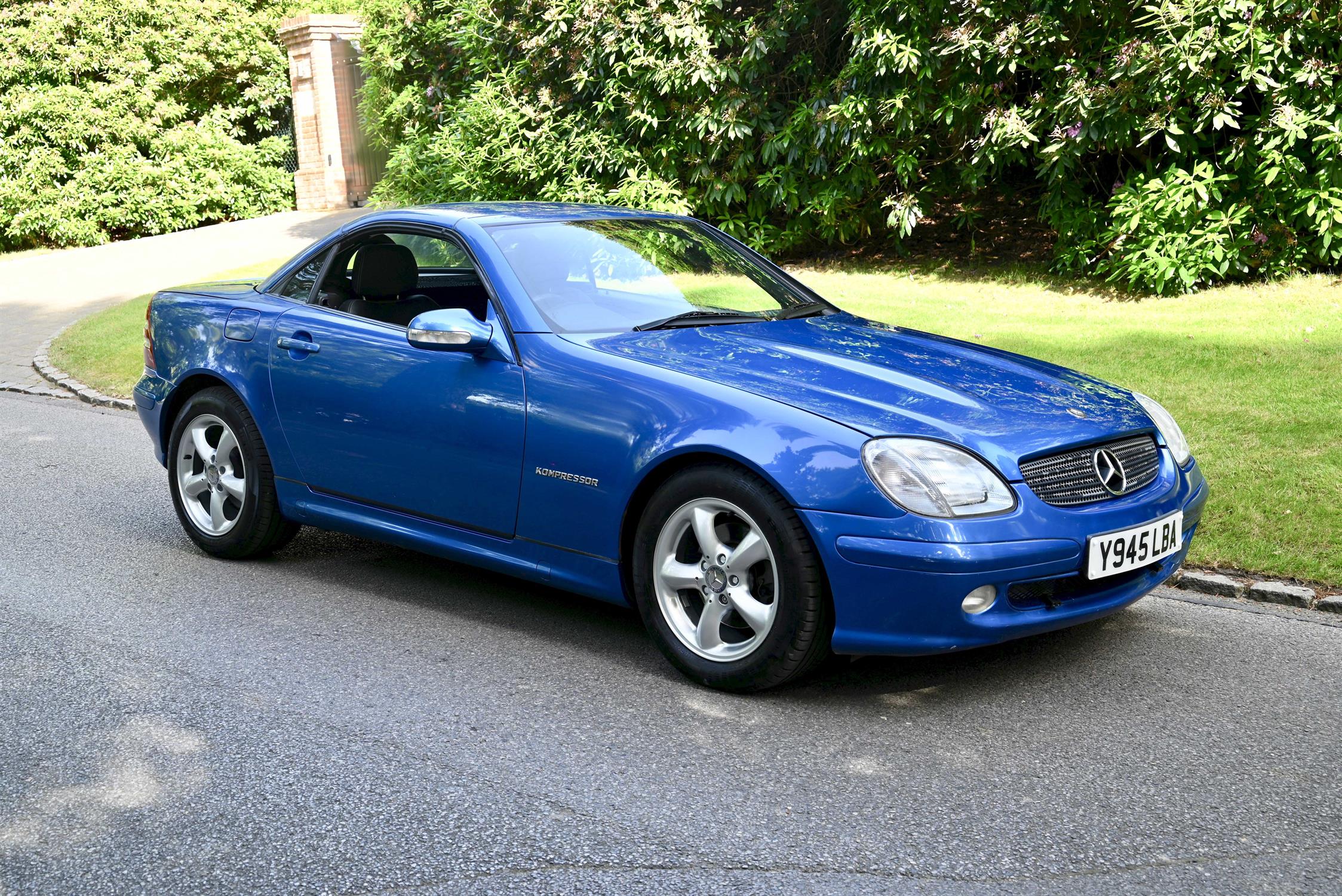 Mercedes Benz 230 SLK Convertible Auto Electric Blue coachwork with duo-tone black/beige leather - Image 3 of 15