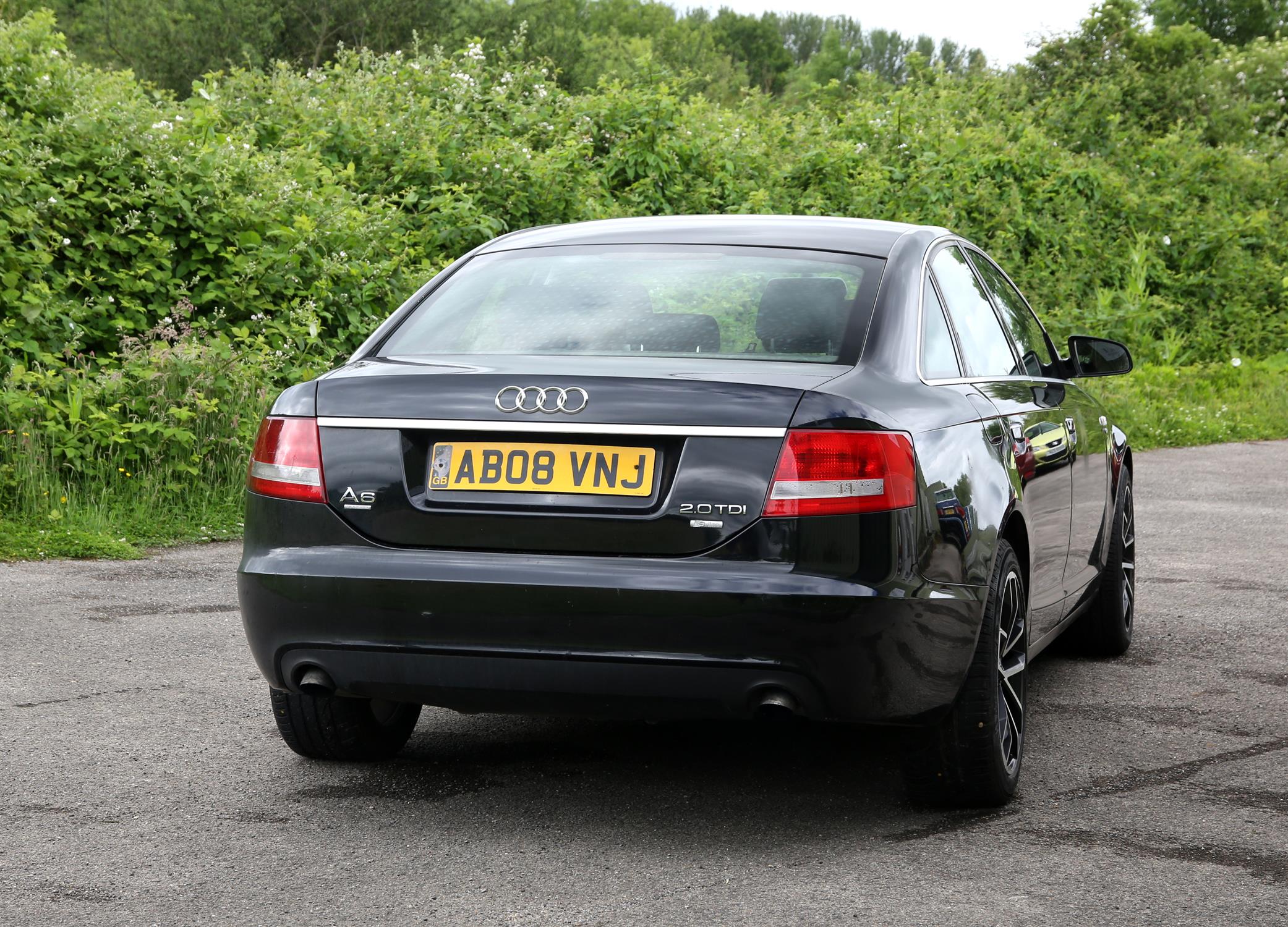 Black Audi A6 SE TDI. Registration number AB08 VNJ. 4 door saloon. First registered 25-06-2008. - Image 4 of 11