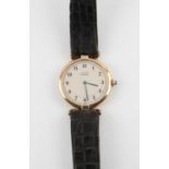Cartier, a ladies Must de Cartier Vermeil wristwatch, circular silvered dial with Arabic numerals,