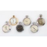 Ingersoll A Steel open face pocket watch, with Arabic numeral hour markers, subsidiary seconds dial