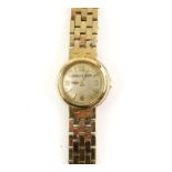 Ladies Jaeger-LeCoultre wristwatch, circular gold tone dial with baton hour markers and Arabic