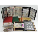 1 large box of stamps, World stamps including stock books, Australia, 1970's -1980's Presentation