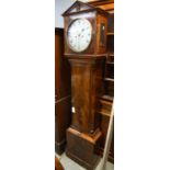 George III mahogany longcase domestic regulator clock, inscribed Desbois & Wheeler,