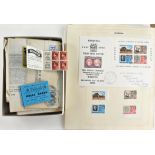 Rhodesia stamps and covers on album leaves 1966-1976, small box with various Postal Covers and