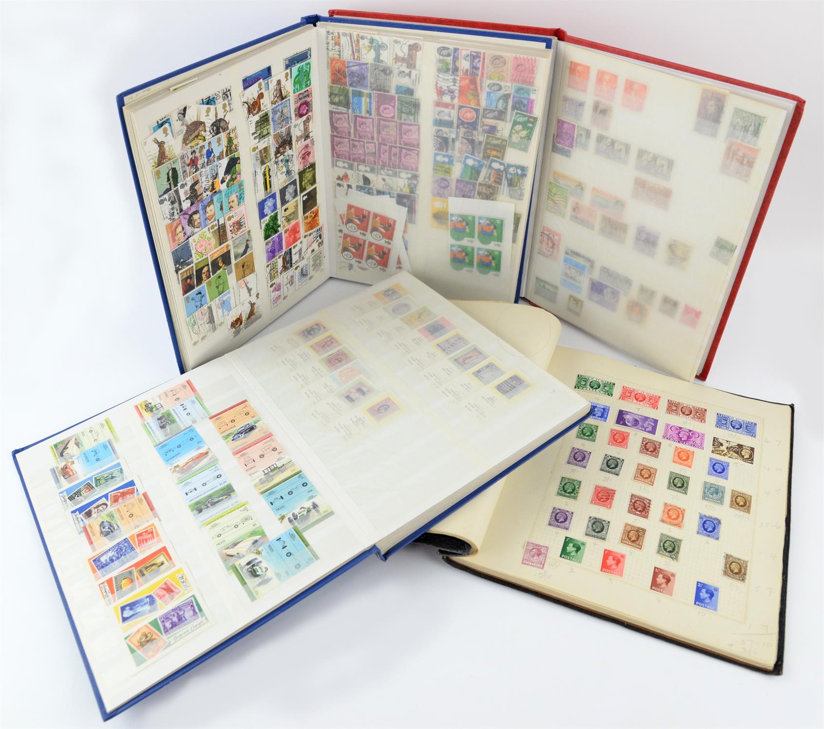 British Commonwealth Stamps in Album and Stock books(3) with Great Britain Decimal Issues, mint,