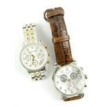 Michael Kors watch and Links of London watch, the Michael Kors with mother-of-pearl dial,