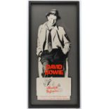 David Bowie - Original promotional standee for Absolute Beginners, framed, 52 x 108 cm.