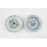 Two Chinese Blue and White Saucers