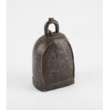 A Tibetan Bronze Temple Bell, late 19th century or later. The bell was used to indicate the