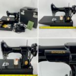 Original condition rare 1948 Singer 221K1 SINGER (small), portable electric sewing machine.