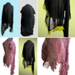 Four rare and unusual stoles by award-winning British textiles designer GEORGINA VON ETZDORF,