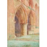 Frank Thompson (British, act.c.1875-1926), 'Lanercost Priory', watercolour, signed lower left,
