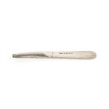 Novelty combination Victorian silver sliding pencil and letter opener