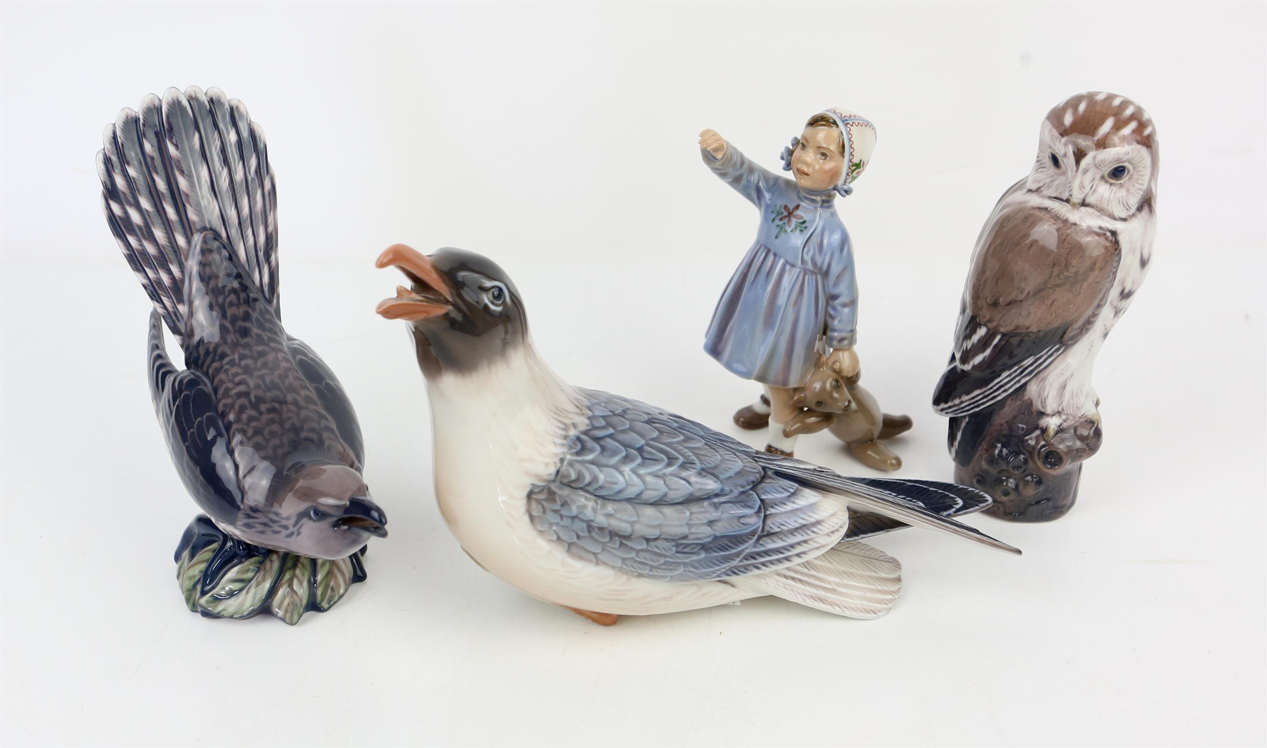 D J Copenhagen Seagull no. 1318, Owl no. 1389, Cuckoo no. 1314, Girl with a teddy no. 1152 (4)