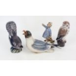 D J Copenhagen Seagull no. 1318, Owl no. 1389, Cuckoo no. 1314, Girl with a teddy no. 1152 (4)