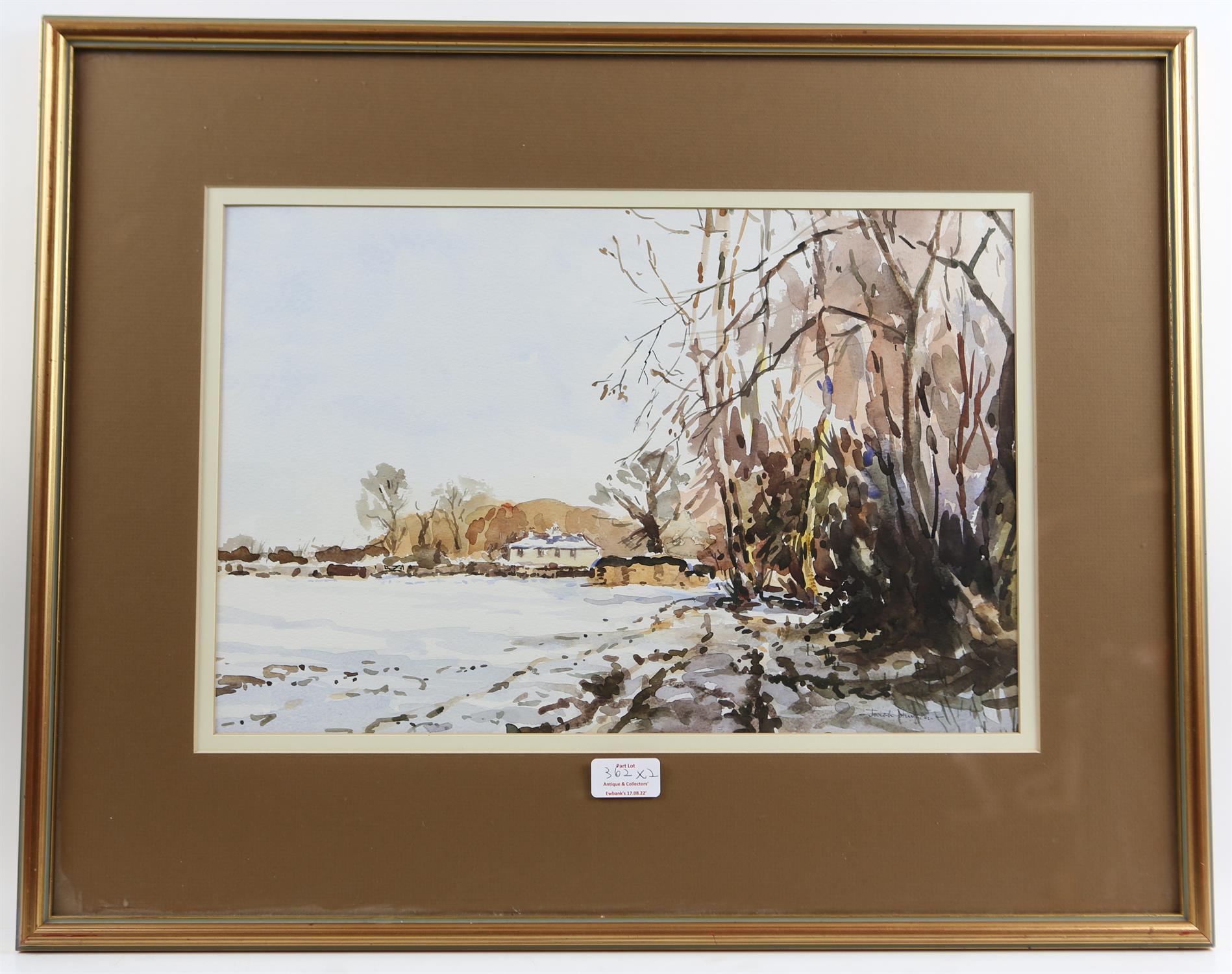 Josiah Sturgeon (British, 1919-1999), 'Low Water - Lymington', watercolour, signed lower right,