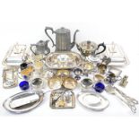 Quantity of silver plated items