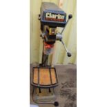 Large 'Clarke Metalworker' floor-standing press drill (untested)