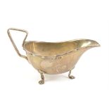 Chester silver sauce boat, by Alfred Wigley, 1922