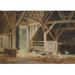 William Herbert Allen (British, 1863-1943), 'The Barn', watercolour, signed lower left,