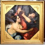 Nineteenth-century Italian School, 'Joseph and Potiphar's Wife', after Carlo Cignani, oil on canvas,