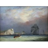 Nicholas Condy (British, 1783-1857), 'Off Shore, Isle of Wight', oil on panel, signed 'N.