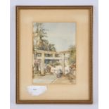 Conrad H. R. Carelli (1869-1956), 'Hotel Yokohama', watercolour, signed lower right,