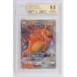 Pokémon TCG Charizard GX BGS 9.5 Gold Label. This lot contains a Charizard GX from the Hidden
