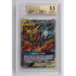 Pokémon TCG Moltres & Zapdos & Articuno GX BGS 9.5 Gold Label. This lot contains a Moltres,