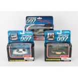 James Bond - Three Corgi cars, Aston Martin Vanquish, Goldfinger Rolls Royce and Lotus Underwater,