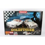 James Bond Carrera Evolution Goldfinger boxed racing set 25330, box 50 x 75 x 19 cm.