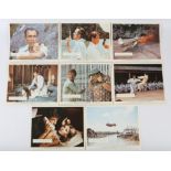 James Bond The Man With The Golden Gun (1974) Set of 8 Front of House cards, starring Roger Moore,