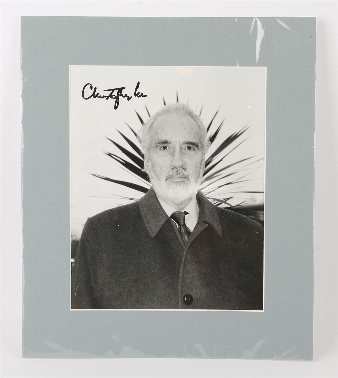 James Bond - Signed photo of Christopher Lee, 10 x 8 inches. Provenance: The vendor is an