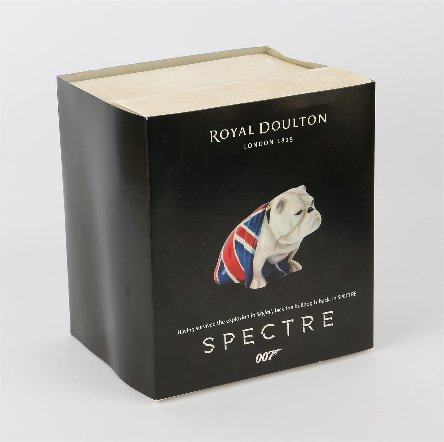 James Bond 007 - Royal Doulton Spectre 'Jack' china Bulldog figure, issued in 2015, - Image 4 of 4