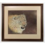 M. Ramsay (South African, twentieth century), portrait of a cheetah, pastel, signed lower right,