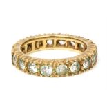 9 carat gold full eternity ring 4.25 grams, ring size M