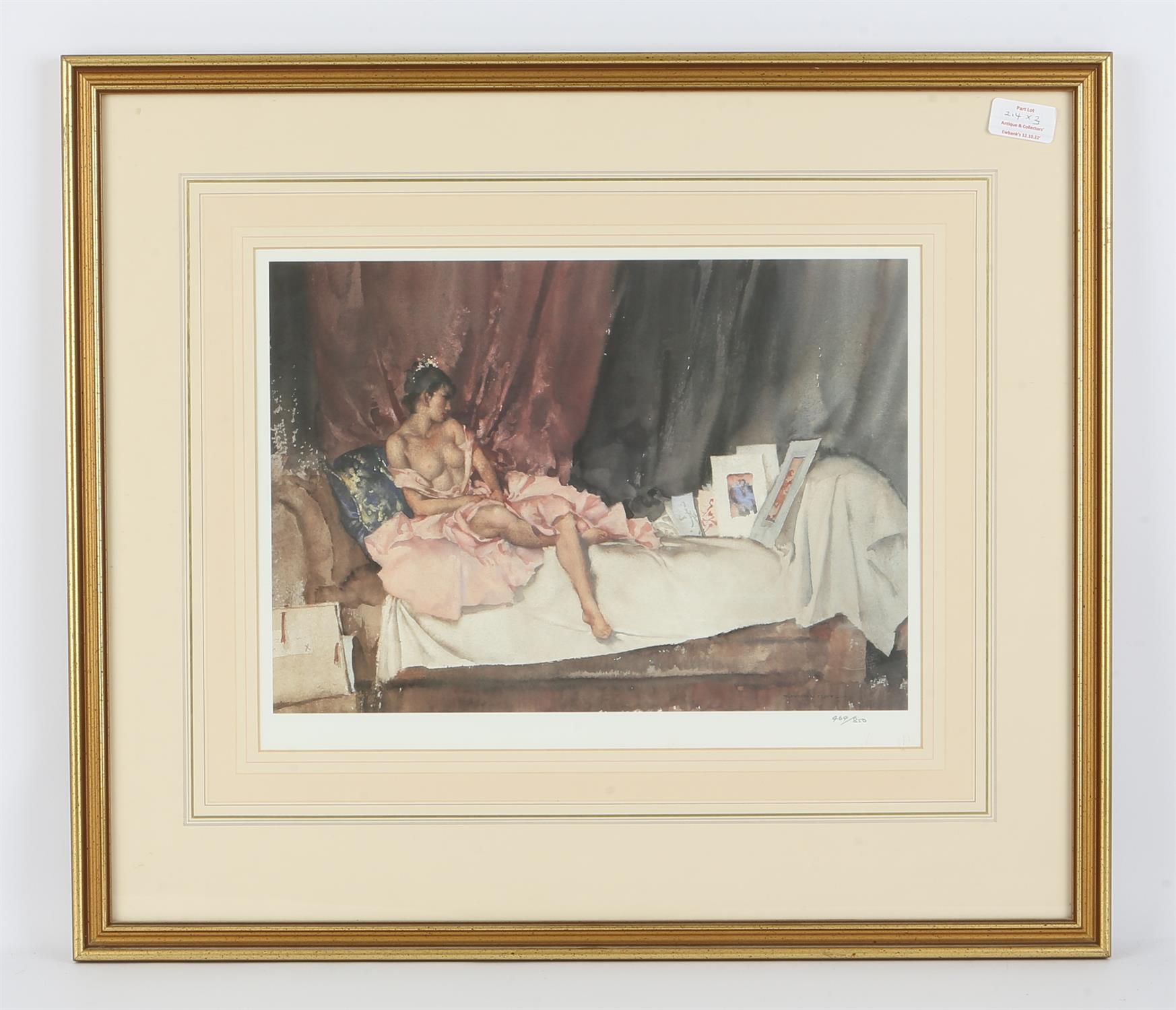 William Russell Flint (Scottish, 1880-1969) Spanish ladies in interiors, 151/850, with blind stamps,