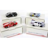 Four BBR, Leader and Styling Models 1:43 scale model cars, comprising 16A No.56 Porsche 550 Carrera