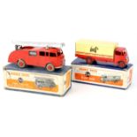 DInky Toys 514 Guy Van 'Spratts' and 555 Fire Engine, (boxed),